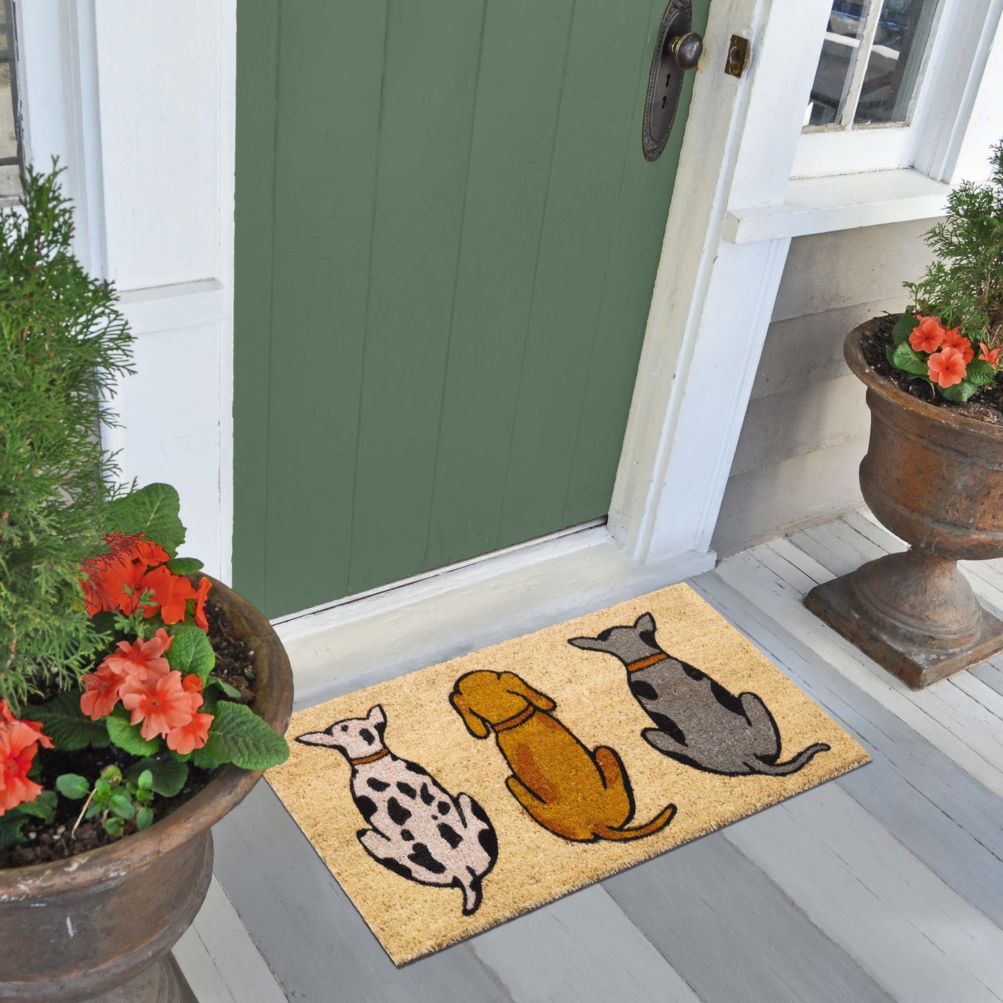 Tufted Coir Brush Mat (Cat Design)
