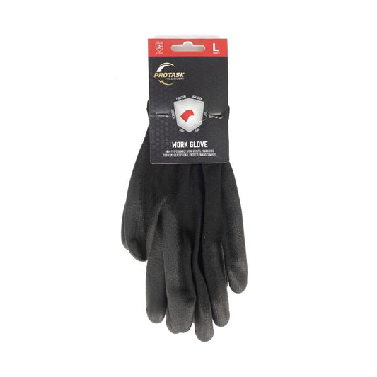 Black PU Coated Work Gloves
